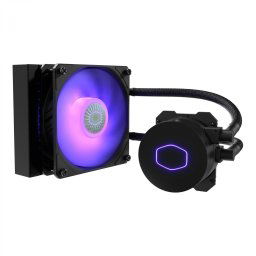 Cooler Cooler Master MASTERLIQUID ML120L V2 RGB, compatibil skt. Intel si AMD, racire cu lichid, ventilator 120 mm, 1800 rpm, iluminat RGB, MLW-D12M-A18PC-R2 (timbru verde 2.00 lei)