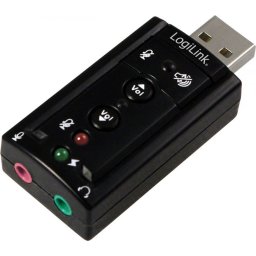 PLACA de SUNET Logilink, extern, 7.1, interfata USB 2.0, conectori 3.5 mm jack, UA0078 (timbru verde 0.18 lei)