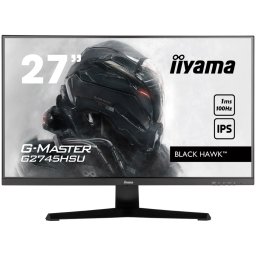 IIYAMA Monitor LED G2745HSU-B2 27 IPS 1920 x 1080 @100Hz 16:9 300 cd/m² 1300:1 1ms HDMI DP USB Speakers 2 x 2W Tilt