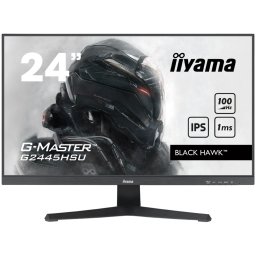 IIYAMA Monitor LED G2445HSU-B2 G-MASTER Gaming Light 23.8 1920 x 1080 @100Hz 300 cd/m² 1ms 300cd HDMI DP USB Hub tilt 3y