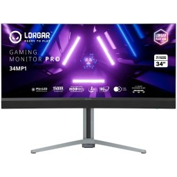 LORGAR 34MP1, UWQHD MiniLED Gaming Monitor Pro, 34 (3440*1440) VA curved monitor, black/milky grey