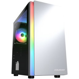 COUGAR PURITY RGB PC Case, Mini Tower, White