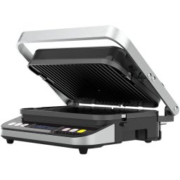 AENO Electric Grill EG1: 2000W, 3 heating modes - Upper Grill, Lower Grill, Both Grills Defrost, Max opening angle -180°, Temperature regulation, Timer, Removable double-sided plates, Plate size 320*220mm
