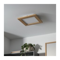 Plafonieră LED dimabilă Brilagi SLIMFRAME WOOD LED/25W/230V 34x34 cm + telecomandă