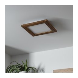 Plafonieră LED dimabilă Brilagi SLIMFRAME WOOD LED/25W/230V 34x34 cm + telecomandă
