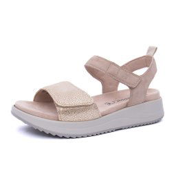 Sandale dama din piele naturala, Caprice, 9-28702-42 199, bej