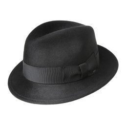 Bailey 1922, palarie riff fedora, Negru