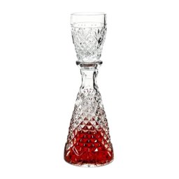 Decantor cu pahar cristal Bohemia tuica (02000)