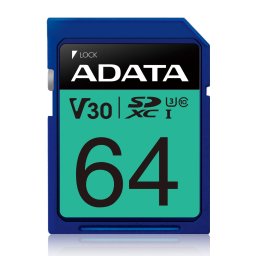 Card de memorie ADATA Premier Pro, 64GB, SDXC, UHS-I, U3, Clasa 10