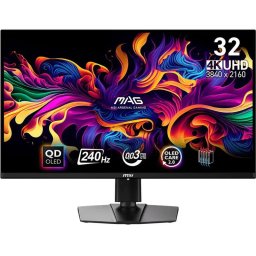 Monitor Gaming MSI MAG 321UPX QD-OLED, 31.5 inch UHD, HDMI, DisplayPort, 240 Hz, 0.03 ms, Negru