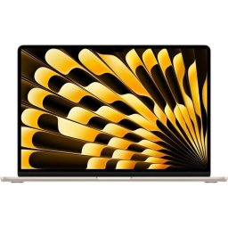 Laptop Apple MacBook Air, Apple M3, 15.3 inch, 8GB RAM, 256GB SSD, Mac OS, Auriu (INT Keyboard)