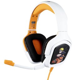 Konix Naruto casca audio & casca cu microfon Casti Prin cablu Banda de fixare pe cap Gaming Negru, Alb, Galben (KX-GH-NARU-WH)