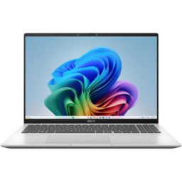 Laptop Asus Vivobook 16, X1607QA-MB054W, 16.0-inch, WUXGA 1920 x 1200, Qualcomm Snapdragon X X1-26-100, 16GB LPDDR5X, 1TB SSD, Qualcomm Adreno, Windows 11 Home, Argintiu (INT Keyboard)
