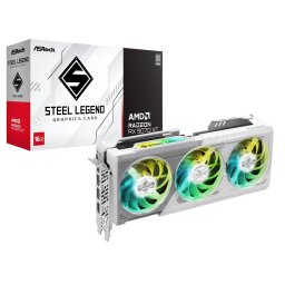 Placa video ASROCK AMD RADEON™ RX 9070 XT Steel Legend, 16GB GDDR6, 256-Bit