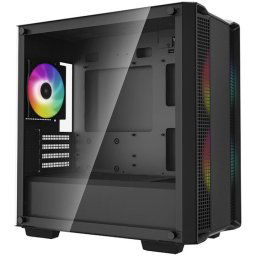 Carcasa DeepCool CC360 ARGB, Mid-Tower, fara sursa, mATX, negru