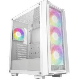 Carcasa Deepcool CC560 MESH V2, ARGB, Fara sursa, Alb