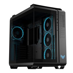 Carcasa Asus TUF GAMING GT502 HORIZON TG ARGB, Midi Tower, 4x 3.5", 4x 2.5", 450x285x446mm, Negru