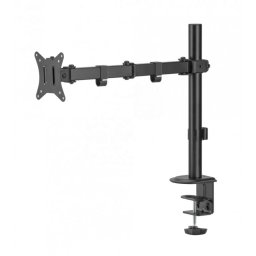 Suport de birou pentru monitor, Nexio, 17-32 inch(43cm-81cm), brat dubla articulatie, reglabil, capacitate sustinere 9KG, Negru NX-LDT66-C012