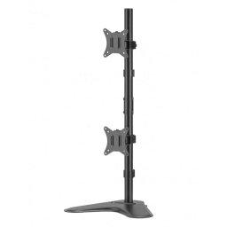 Suport de birou pentru 2 monitoare, Nexio, 17-32 inch(43cm-81cm), reglabil, capacitate sustinere 9KG/monitor, Negru NX-LDT66-T02V