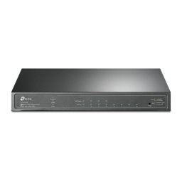 SWITCH PoE TP-LINK 8 porturi Gigabit (4 PoE+), IEEE 802.3at/af, carcasa metalica SG2008P (timbru verde 2 lei)