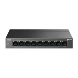 SWITCH TP-LINK 9 porturi 10/100 Mbps, 8-Port PoE carcasa metalica LS109P (timbru verde 2 lei)