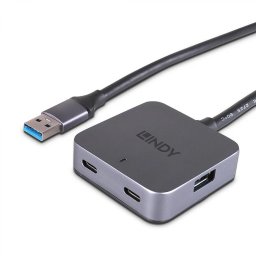Hub Lindy 4 Port USB 3.0 5m LY-43388 (timbru verde 0.18 lei)