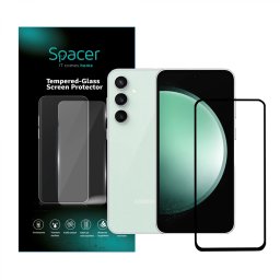 FOLIE STICLA Spacer pentru Samsung Galaxy S23 FE, grosime 0.3mm, acoperire totala ecran, strat special anti-ulei si anti-amprenta, Tempered Glass, sticla 9D, duritate 9H SPPG-SM-GX-S23FE-TG