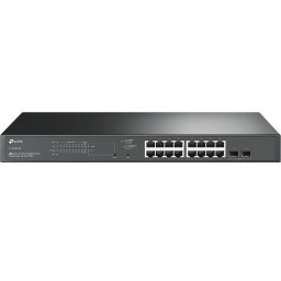 SWITCH TP-LINK 18 porturi JetStream Gigabit Smart Switch with 16-Port PoE+, carcasa metal TL-SG2218P (timbru verde 2 lei)