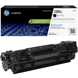Toner Original HP Black, nr.139X, pentru LaserJet Pro 3002dnLaserJet Pro 3002dwLaserJet Pro 3002dweMFP 3102fdnMFP 3102fdne, 4k, incl.TV 1.2incl.TV W1390X