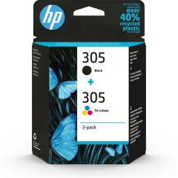 Combo-Pack Original HP Black/Color, nr.305, pentru DeskJet 23202710272027212723Plus 4120Plus 4122, , (timbru verde 0.3 lei), 6ZD17AE