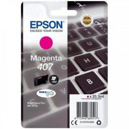 Cartus Cerneala Original Epson Magenta, nr.407, pentru WF-4745 Series , 20,3ml, (timbru verde 0.15 lei), C13T07U340