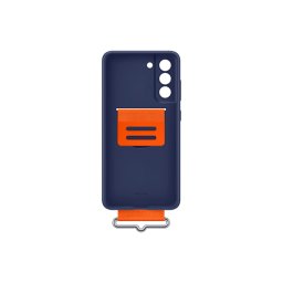 Galaxy S21 FE; Silicone Cover with Strap; Navy EF-GG990TNEGWW