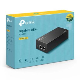 INJECTOR PoE++ TP-LINK 2 porturi Gigabit, compatibil IEEE 802.3af/at 60W maxim 100M, carcasa plastic, TL-PoE170S (timbru verde 2 lei)