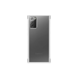HUSA Smartphone Samsung, pt Galaxy Note 20, tip back cover (protectie spate), policarbonat poliuretan, ultrasubtire, alb, EF-GN980CWEGEU