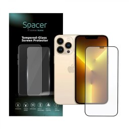 FOLIE STICLA Spacer pentru Iphone 12 Pro Max, grosime 0.3mm, acoperire totala ecran, strat special anti-ulei si anti-amprenta, Tempered Glass, sticla 9D, duritate 9H SPPG-AP-IP12PM-TG