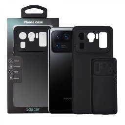 Husa Xiaomi Mi 11 Ultra 5G Spacer, negru, grosime 1.5mm, material flexibil TPU SPPC-XI-MI-11U5G-TPU