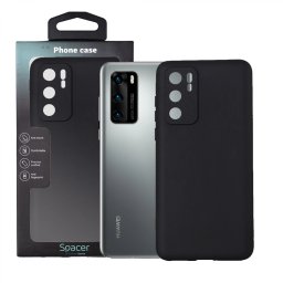 Husa Huawei telefon P 40, negru, tip back cover, material flexibil TPU, SPPC-HU-P-40-TPU