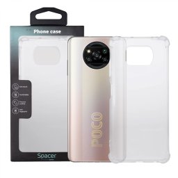 Husa Xiaomi Pocophone X3 Pro 5G Spacer, transparenta, grosime 1.5mm, protectie suplimentara antisoc la colturi, material flexibil TPU SPPC-XI-PC-X3P5G-CLR