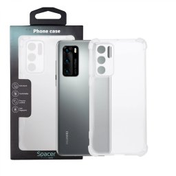Husa Huawei telefon P 40, transparent, tip back cover, protectie suplimentara antisoc la colturi, material flexibil TPU, SPPC-HU-P-40-CLR