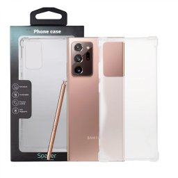 Husa Samsung Galaxy Note 20 Ultra Spacer, transparenta, grosime 1.5mm, protectie suplimentara antisoc la colturi, material flexibil TPU SPPC-SM-GX-N20U-CLR