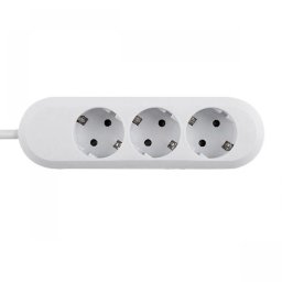 PRELUNGITOR Bachmann, Schuko x 3, conectare prin Schuko (T), cablu 3 m, fara protectie, alb, BM-387.271R (timbru verde 0.18 lei)
