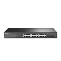 Switch TP-Link cu management L2, 24 Porturi Gigabit, 4 x SFP+ Gigabit TL-SG3428X (timbru verde 2 lei)