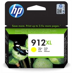 Cartus Cerneala Original HP Yellow, nr.912XL, pentru OfficeJet 80138023, 825, (timbru verde 0.15 lei), 3YL83AE