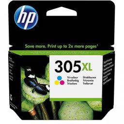Cartus Cerneala Original HP Color, nr.305XL, pentru HP DeskJet 23202710272027212723412041224130 , 0.2K, (timbru verde 0.15 lei), 3YM63AE