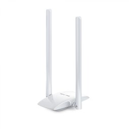 ADAPTOR RETEA MERCUSYS , extern wireless 2.4 GHz, USB 2.0, port, 300 Mbps, antena externa x 2, MW300UH (timbru verde 0.18 lei)