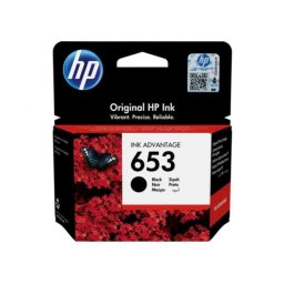 Cartus Cerneala Original HP Black, nr.653, pentru DJ 60756475 AIO, , (timbru verde 0.15 lei), 3YM75AE