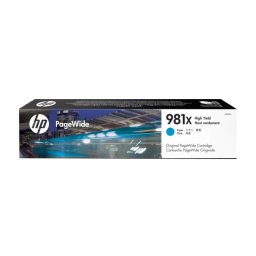 Cartus Cerneala Original HP Cyan, nr.981XL, pentru PageWide E58650556586, 11K, (timbru verde 0.15 lei), L0R09A