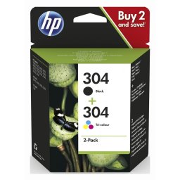 Combo-Pack Original HP , nr.304, pentru Deskjet 26202630263237503760, (timbru verde 0.15 lei), 3JB05AE