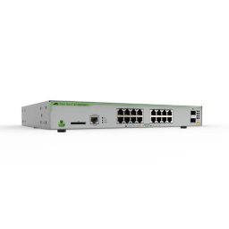 SWITCH ALLIED TELESIS, ATI SW 16P, porturi Gigabit x 16, SFP x 2, managed, rackabil, carcasa metalica, AT-GS970M/18-50 (timbru verde 2 lei)