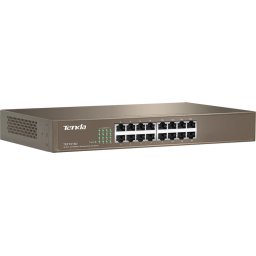SWITCH Tenda 16 porturi 10/100 Mbps, carcasa metalica rackabil, TEF1016D (timbru verde 0.8 lei)